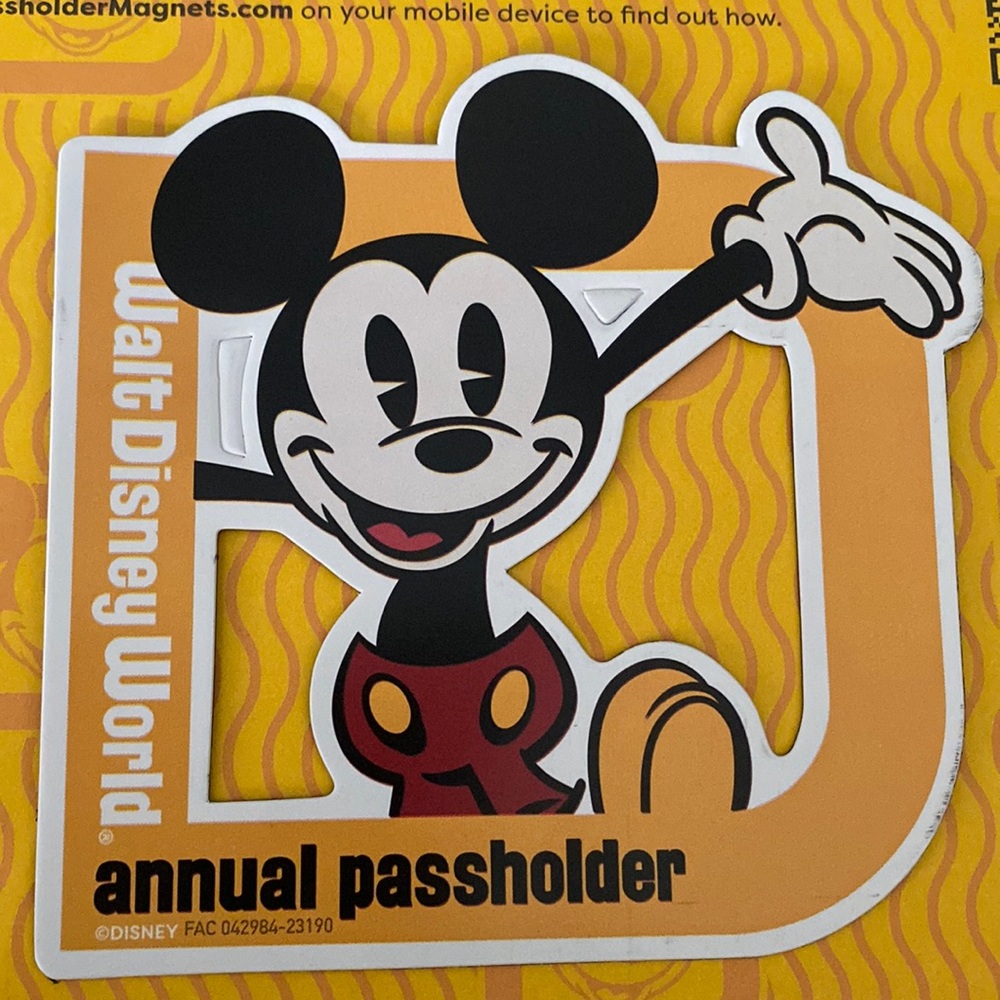 Walt Disney World Annual Passholder Magnet